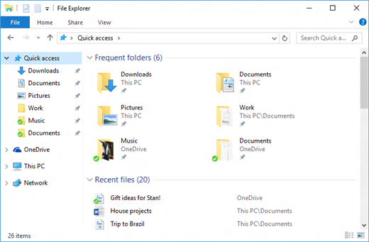 File Explorer window showing navigation pane, address bar, and file area